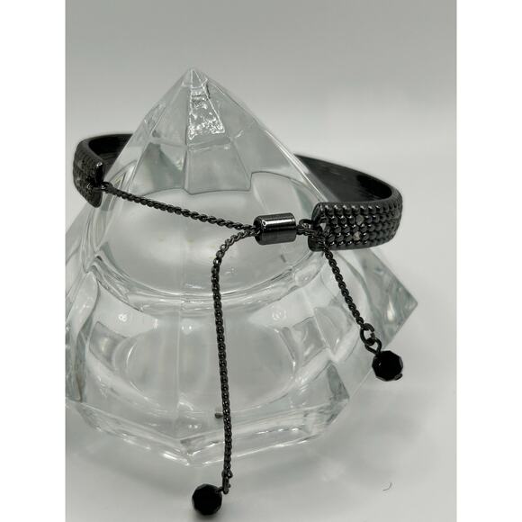 Marked NRQ Gun Metal Bolo Bracelet - Picture 2 of 8